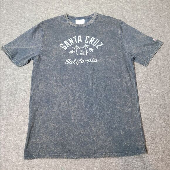 Champion Men’s T Shirt Size L Santa Cruz California Gray Vintage Wash New - Picture 1 of 9